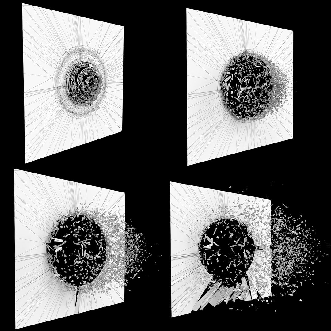 Set Broken Glass Model - TurboSquid 1341263