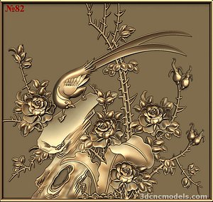 3d stl cnc router engraving model
