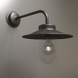 3D exterior metal lamp model