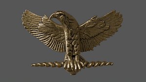 3D Ancient Roman Eagle Standard