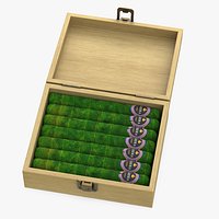 Box of Leira Long Cannabis Cigars Open