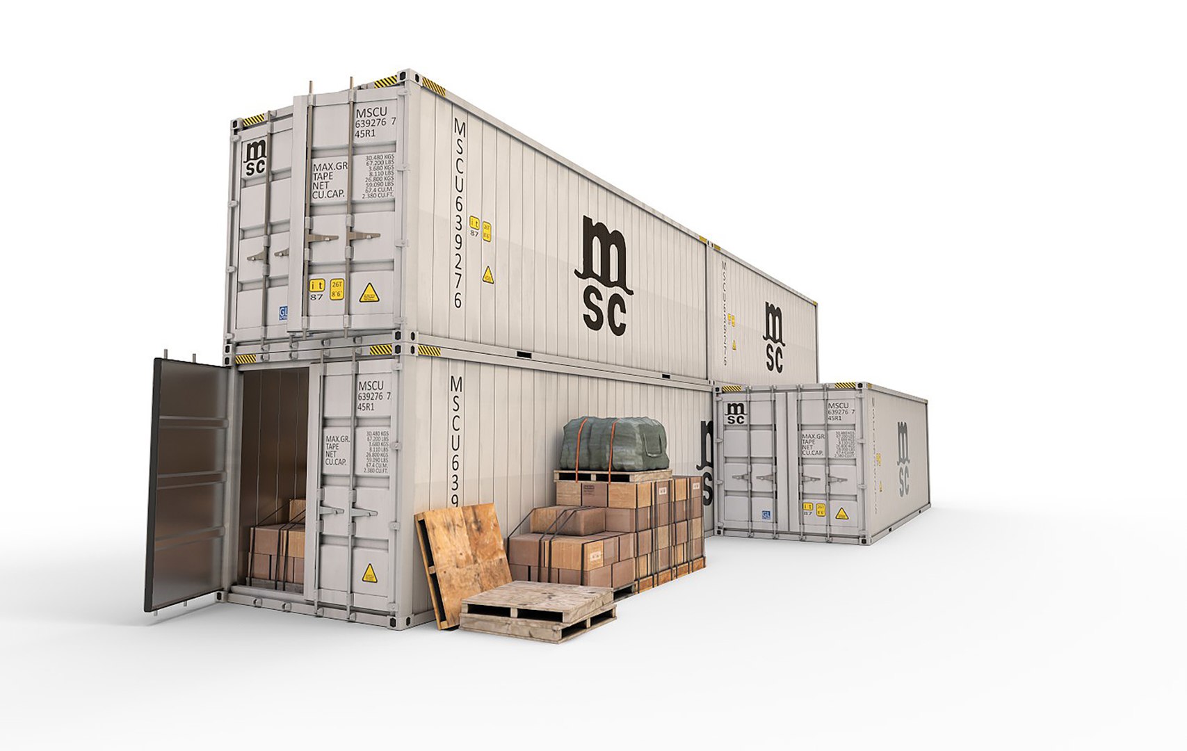 Reefer Containers Model - TurboSquid 2189467