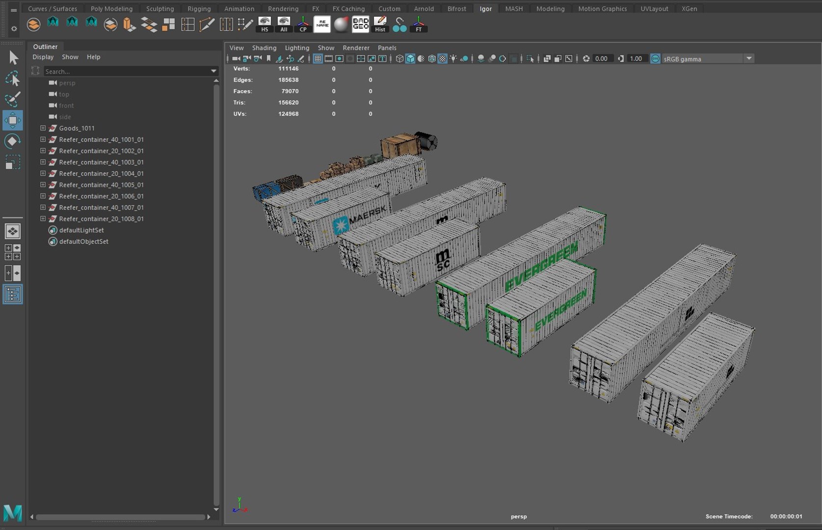 Reefer Containers Model - TurboSquid 2189467