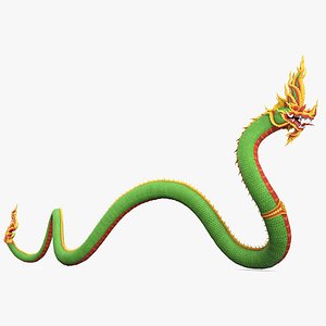 Dragon Naga Green Crawling