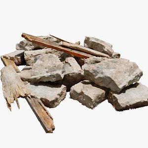 3D Scanned Construction Debris 02