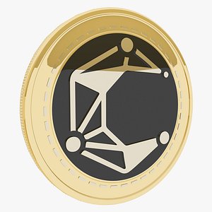 Content Neutrality Network Cryptocurrency Gold Coin 3D