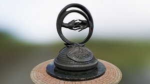 3D model Sculpture in city