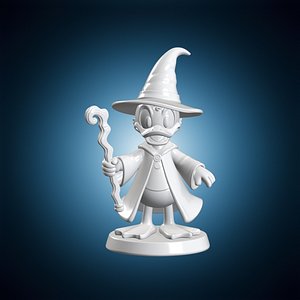 Wizard Donald Duck Fan Art 3D Print Model model