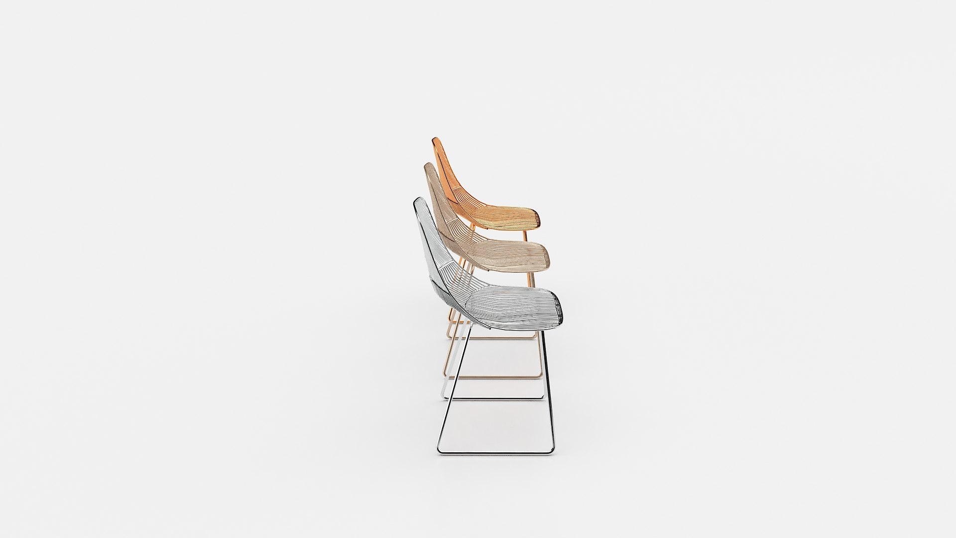 3D Wire Chair Model - TurboSquid 1772575