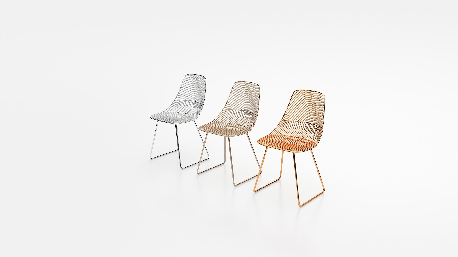 3D Wire Chair Model - TurboSquid 1772575