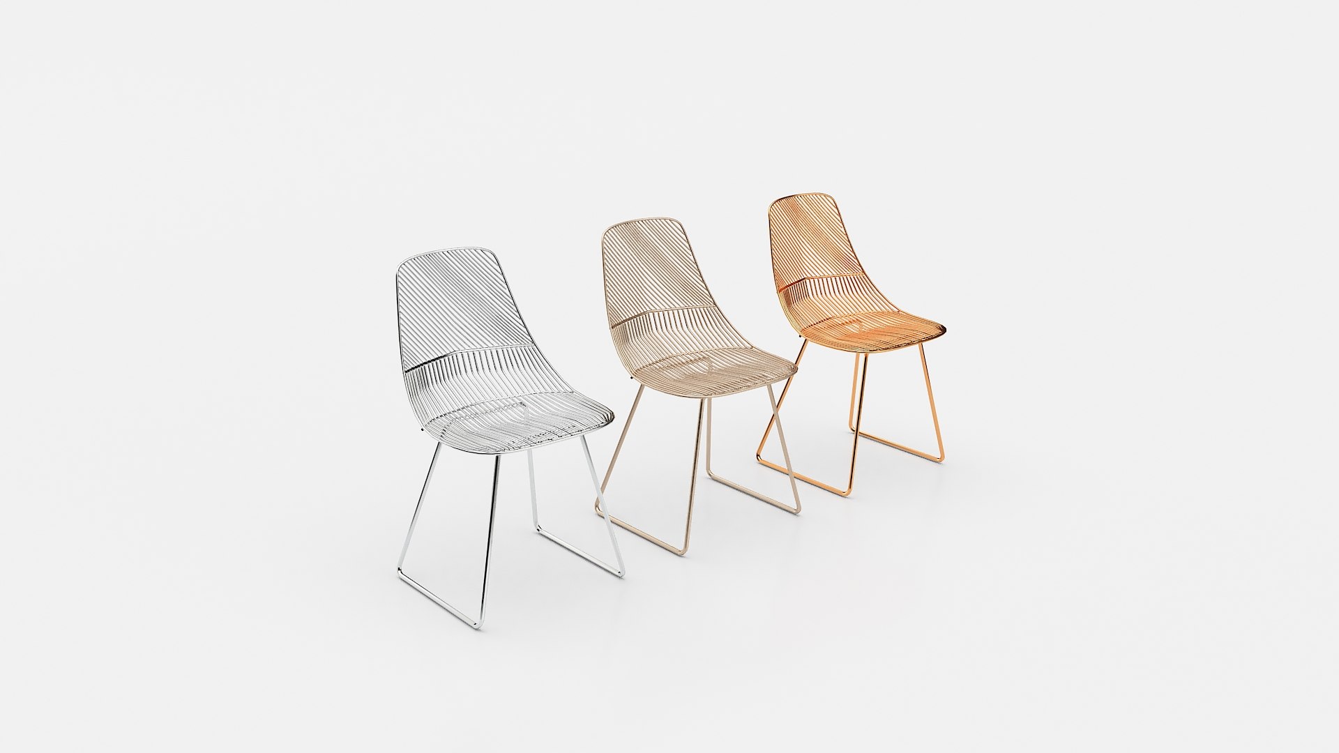 3D Wire Chair Model - TurboSquid 1772575