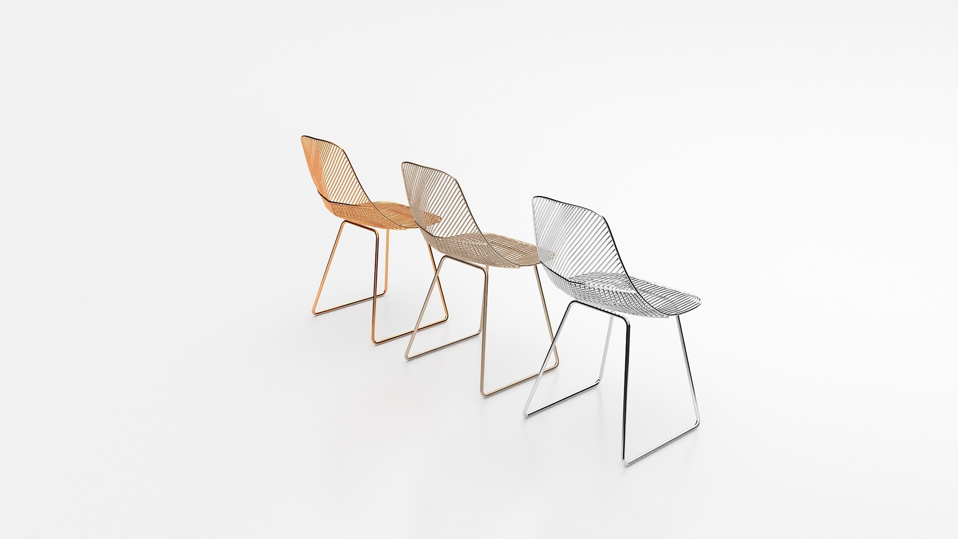 3D Wire Chair Model - TurboSquid 1772575