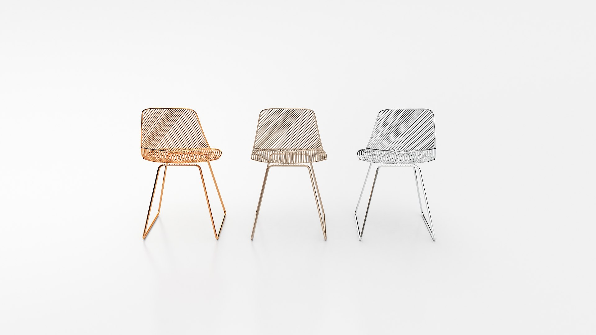 3D Wire Chair Model - TurboSquid 1772575