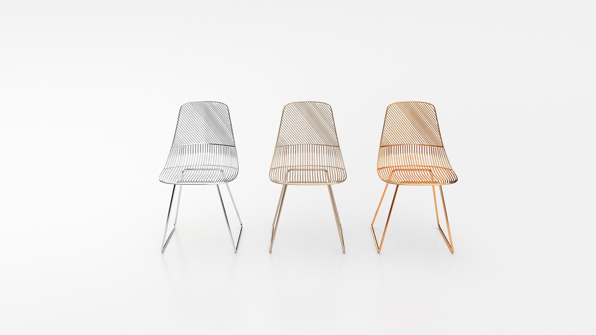 3D Wire Chair Model - TurboSquid 1772575
