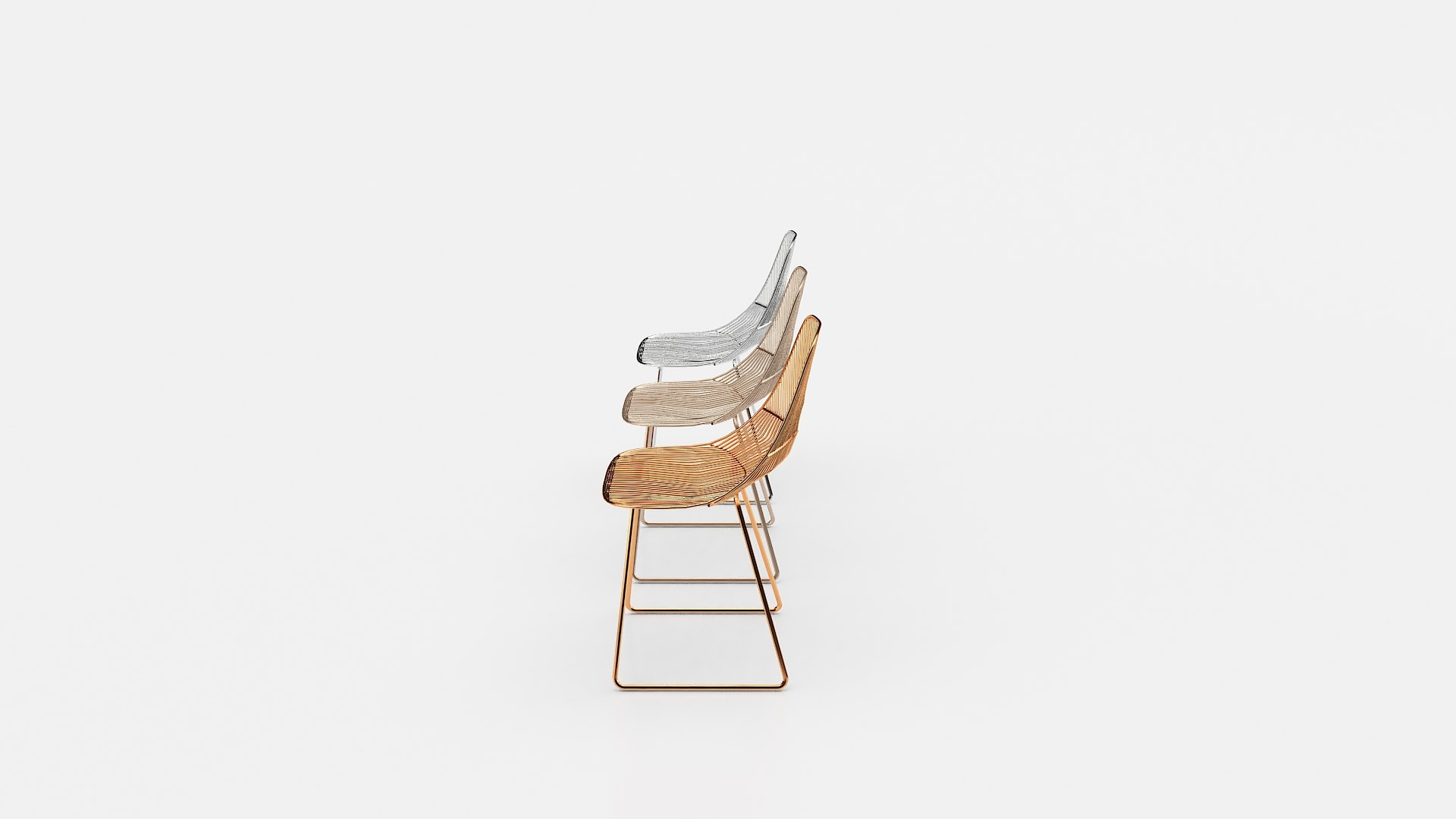 3D Wire Chair Model - TurboSquid 1772575