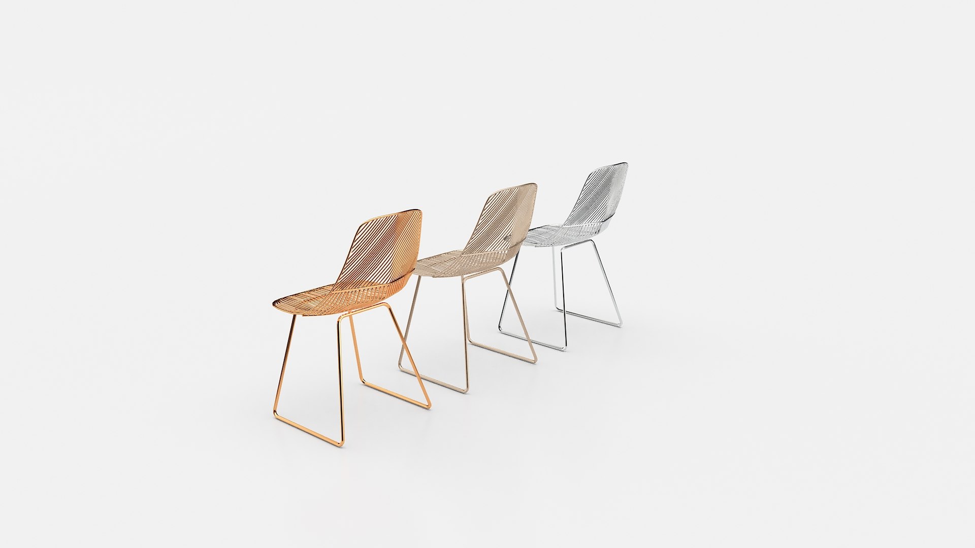 3D Wire Chair Model - TurboSquid 1772575