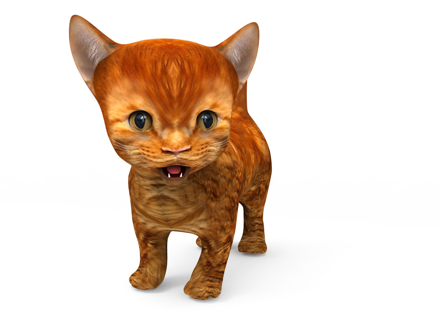 3D Cute Cartoon Cat Rigged - TurboSquid 1253994