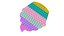 Brinquedo grande Cupcake Pop It Fidget