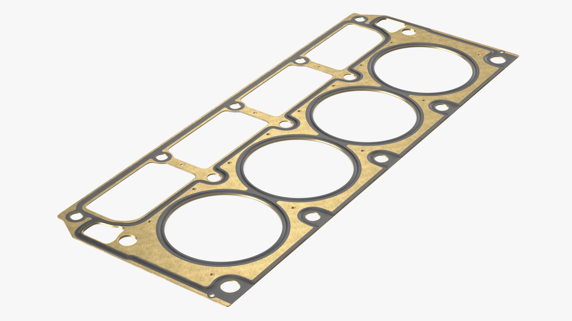 Cylinder Head Gasket GM Brass 3D model preview