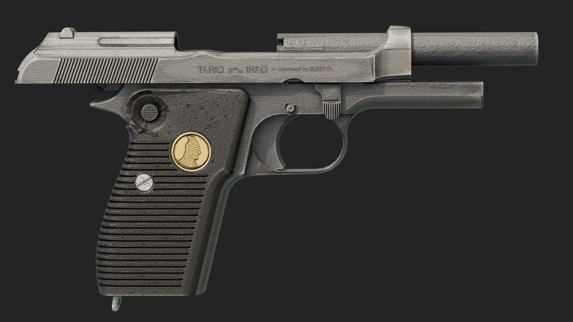 3D Tariq Pistol Model - TurboSquid 2098105