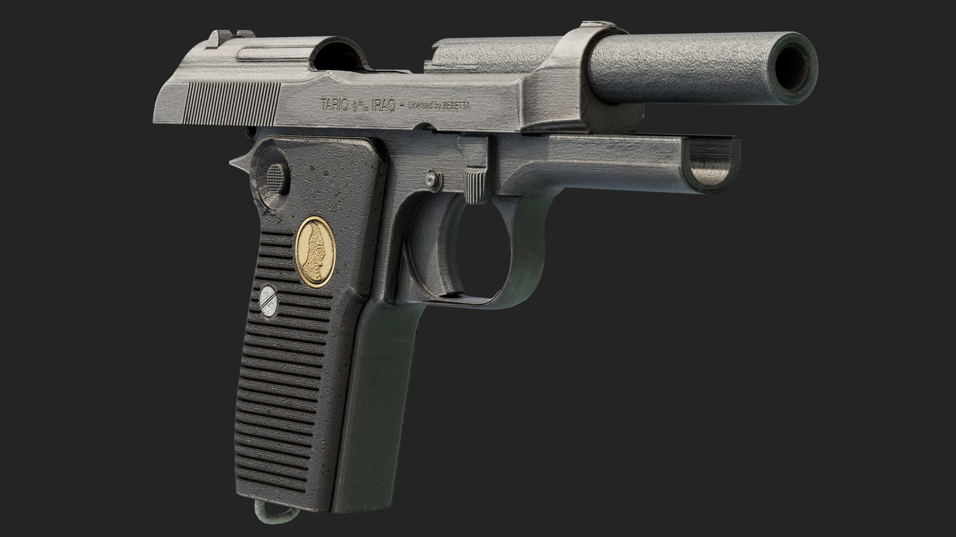 3D Tariq Pistol Model - TurboSquid 2098105