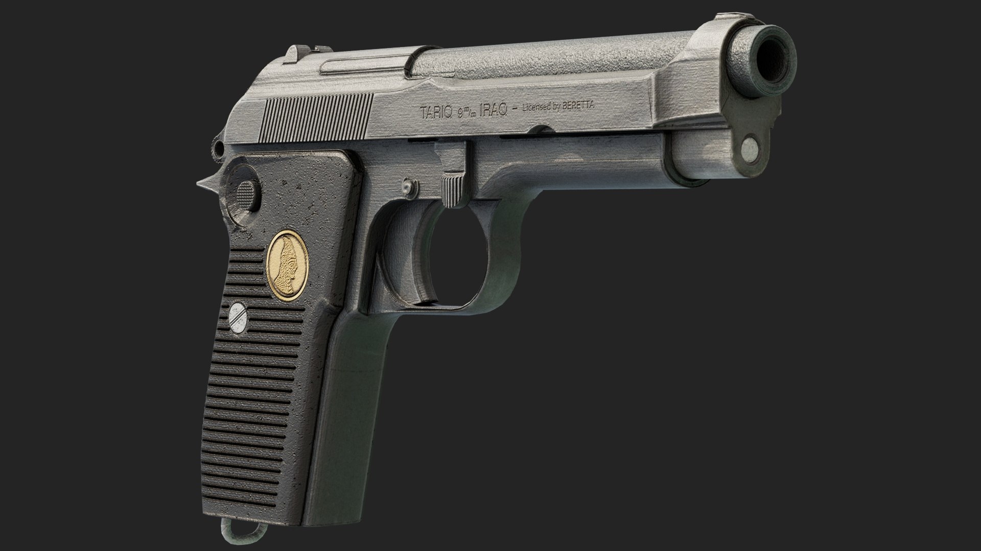 3D Tariq Pistol Model - TurboSquid 2098105