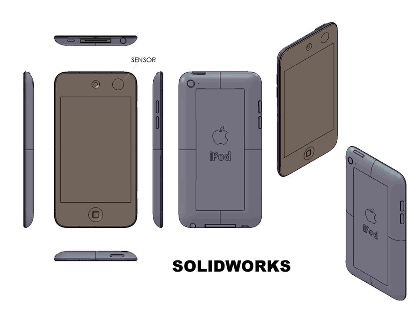 Apple Ipod Touch 3d Model