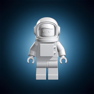 Lego Style Astronaut 3D Print Model 3D