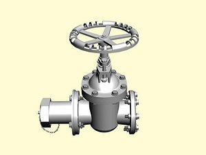3d model valve pulley