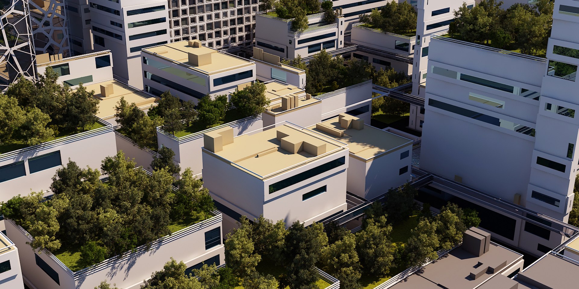 Futuristic City Cityscape 3D Model - TurboSquid 1452860