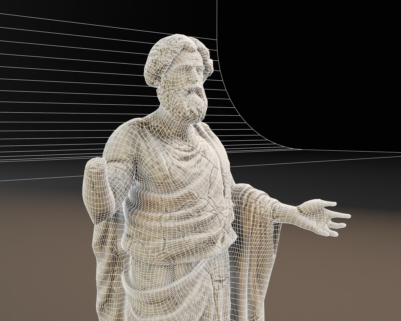 Stone Scholar - 4 Variations Statue 3D Model - TurboSquid 2419081