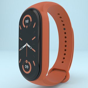 Xiaomi Mi Smart Band 7 Orang 3D model
