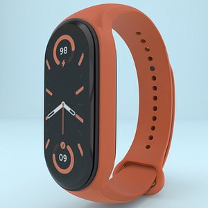 Xiaomi Mi Smart Band 7 Orang 3D model
