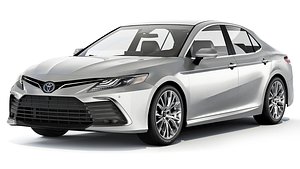 3D Toyota Camry Hybrid SE 2021 model