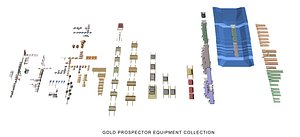 3d gold equipment model