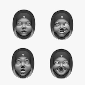 molds for casting silicone molds of childrens faces