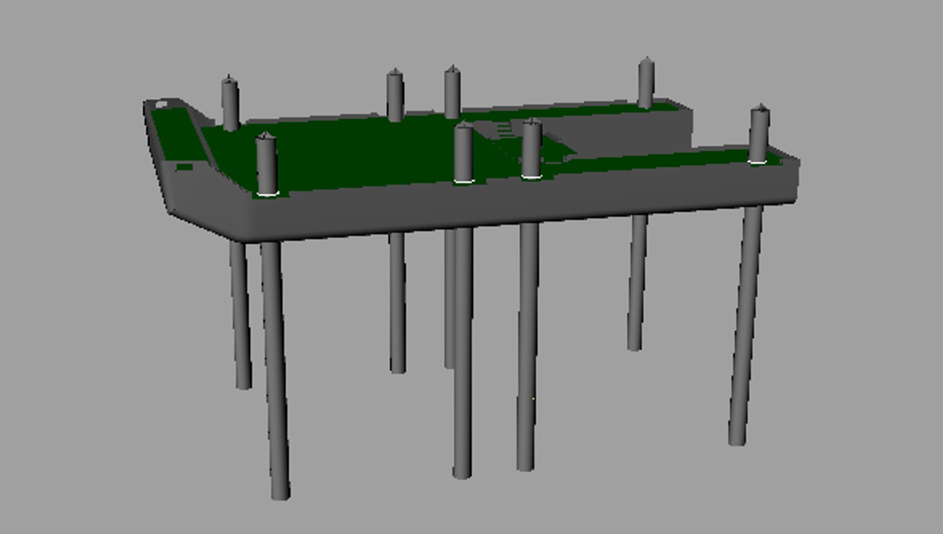 3d Model Jackup Barge