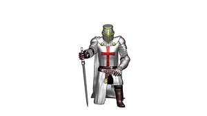 Crusader Infantry 8 3D model