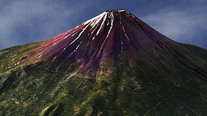 Mount Fuji - Low and High Poly Versions