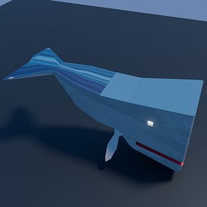 Geometric figure of a whale 3D