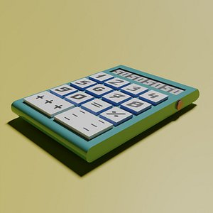 A simple toy calculator 3D model