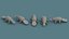 Low Poly 3d  Art Animals Isometric Icon Pack 05