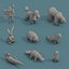 Low Poly 3d  Art Animals Isometric Icon Pack 05