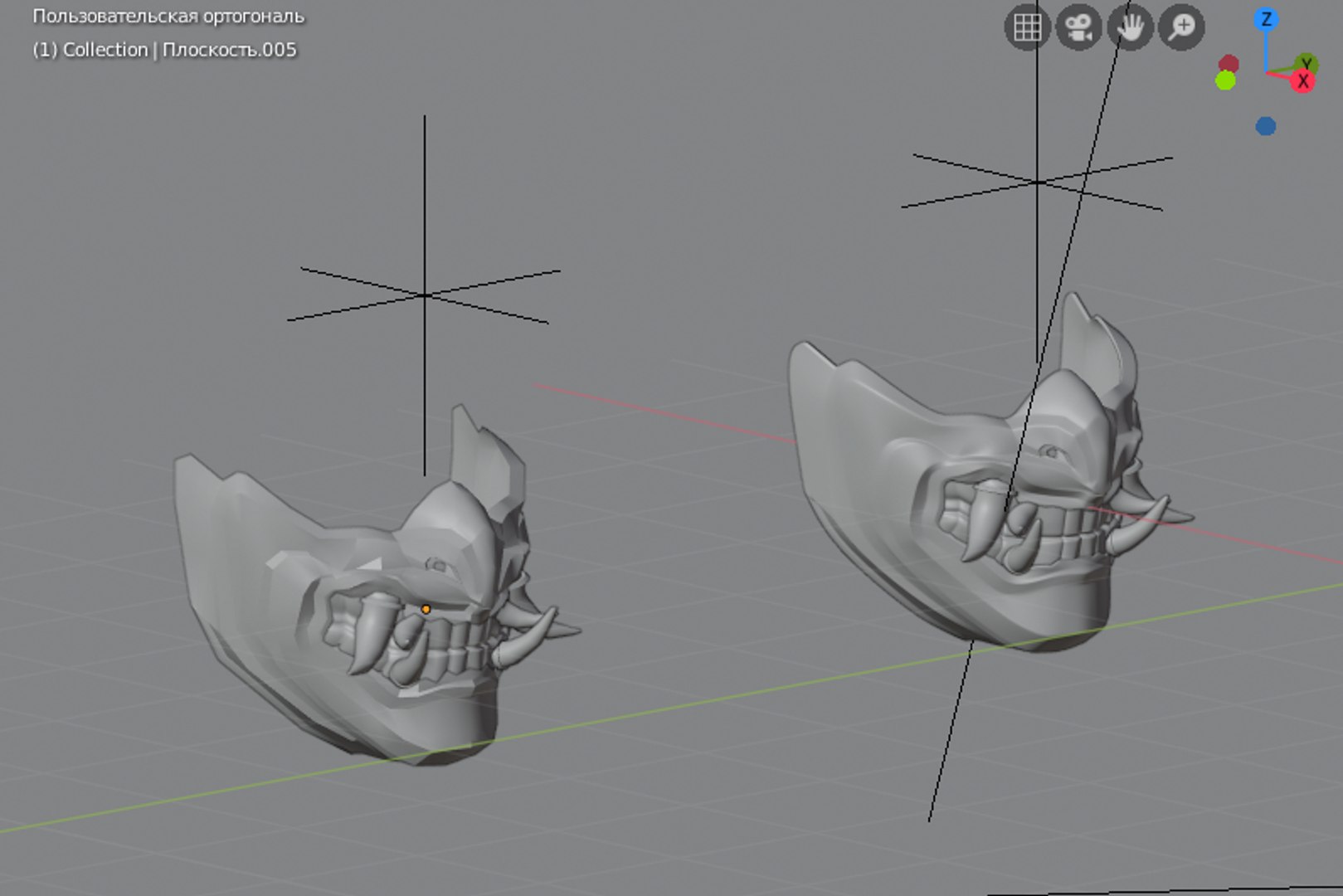 Modello 3D Maschera Samurai V1 - TurboSquid 984990