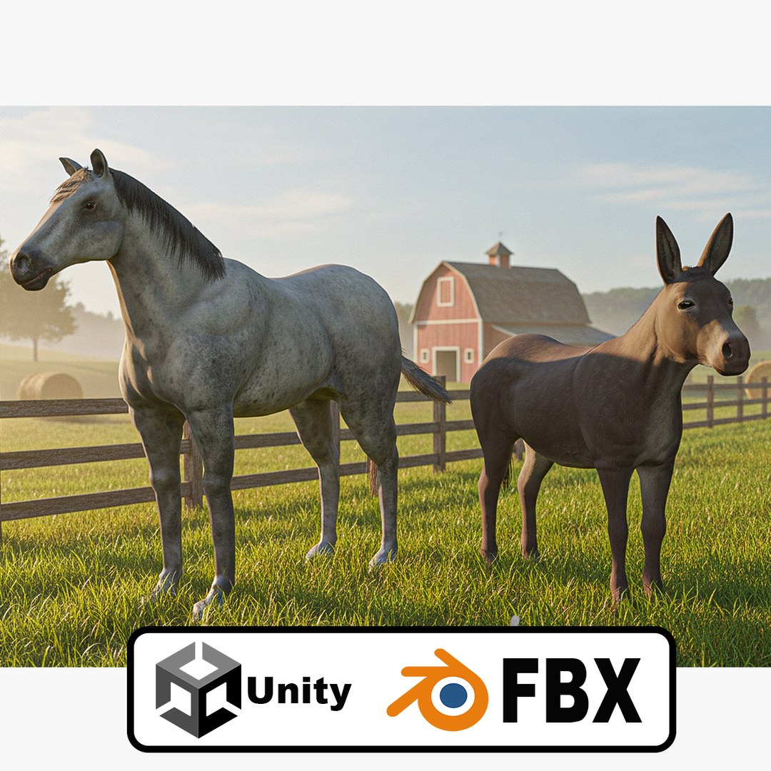 Horse and Donkey 3D model https://p.turbosquid.com/ts-thumb/B4/3jhnbT/Rc/ts/png/1760208044/1920x1080/fit_q87/db8713f8c762062bd467925add49f0cb539b1269/ts.jpg