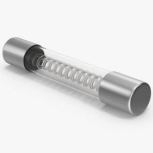 Glass Tube Fuse 3D model