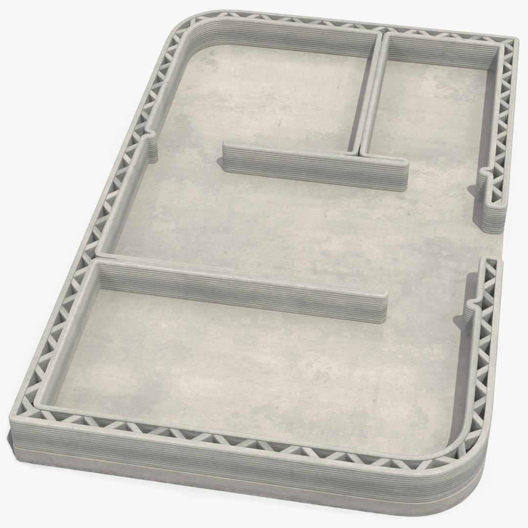 Incomplete Printed House Module 3D model preview