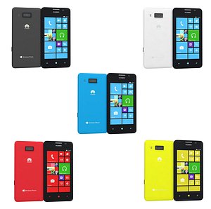 3d huawei ascend w2 colors model