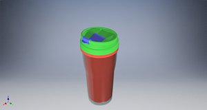 bottle tupperware 3D