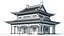 Architettura antica cinese 3D